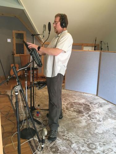 Steve lays down his lead vocal