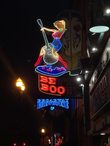 The neon lights of Broadway