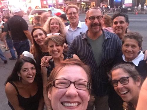 The whole gang on the street in Nashville